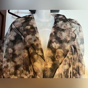 Elisabetta Franchi top new floral dress suit blazer coverup shawl jacket blouse